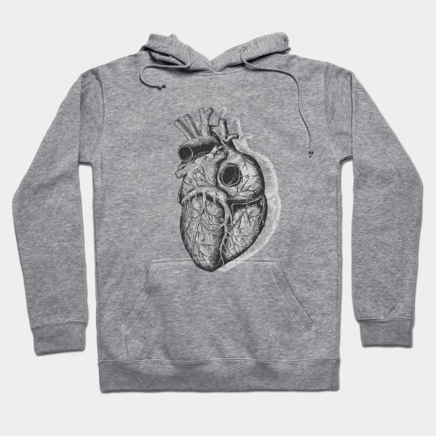 Anatomical Heart • Pastel Goth Hoodie by Rike Mayer